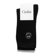 Load image into Gallery viewer, CIVILIST Mono Smiler Socks Black
