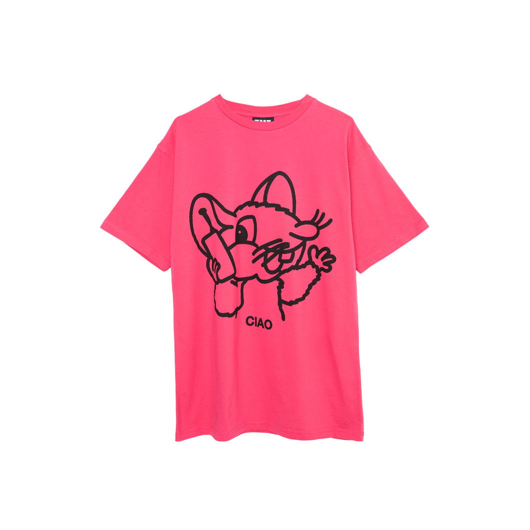 PUBLIC POSSESSION Ciao Ciao Tee Pink