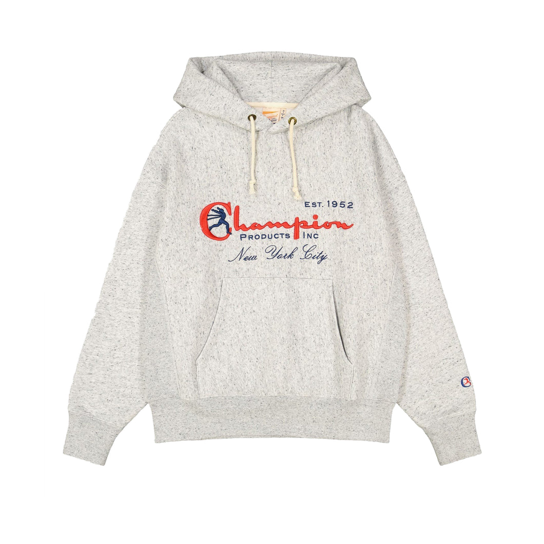 CHAMPION Reverse Weave Archive Hoodie Grey