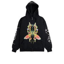 Cargar imagen en el visor de la galería, RAVE Ivy Zip Hoodie Black
