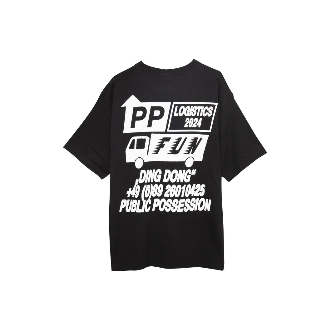 PUBLIC POSSESSION P.P. Logistik Tee Black