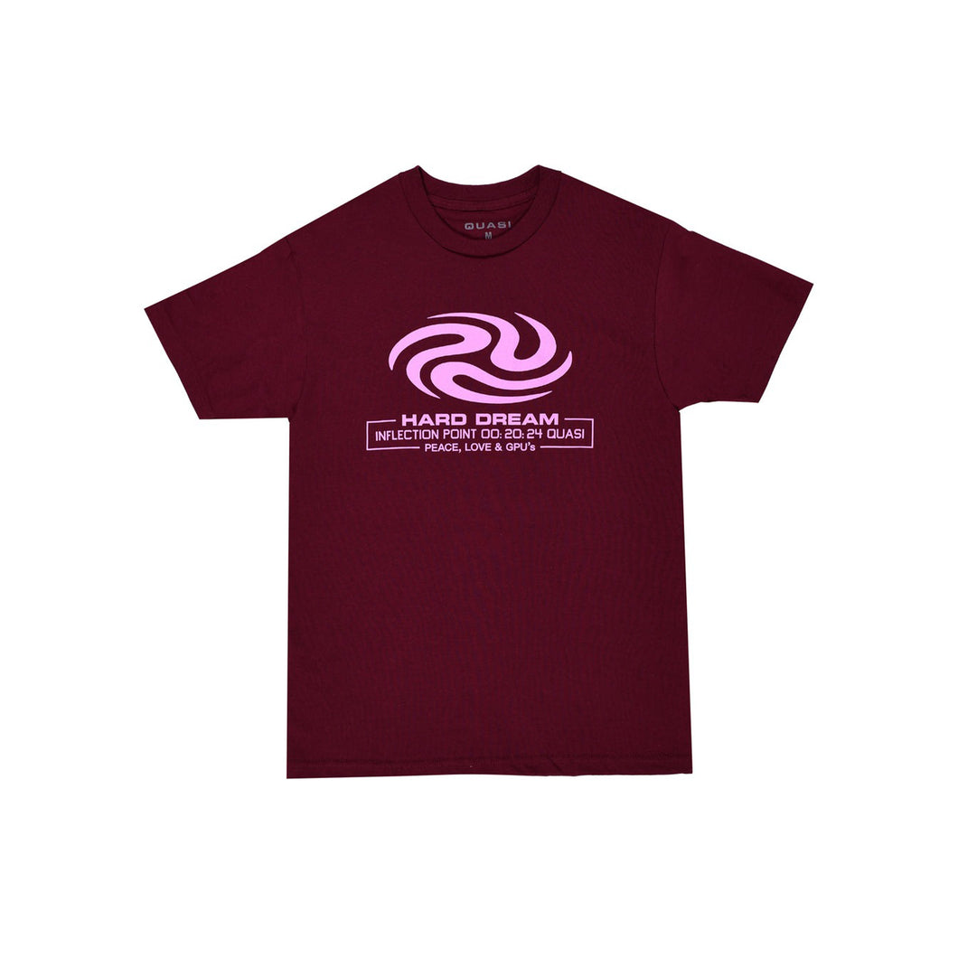 QUASI Hard Dream Tee Burgundy