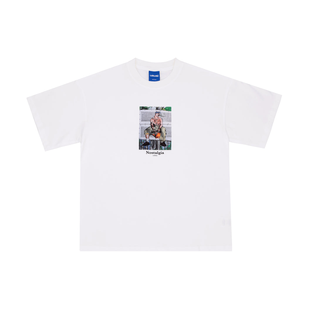 USUAL Nostalgia 2Pac Tee White